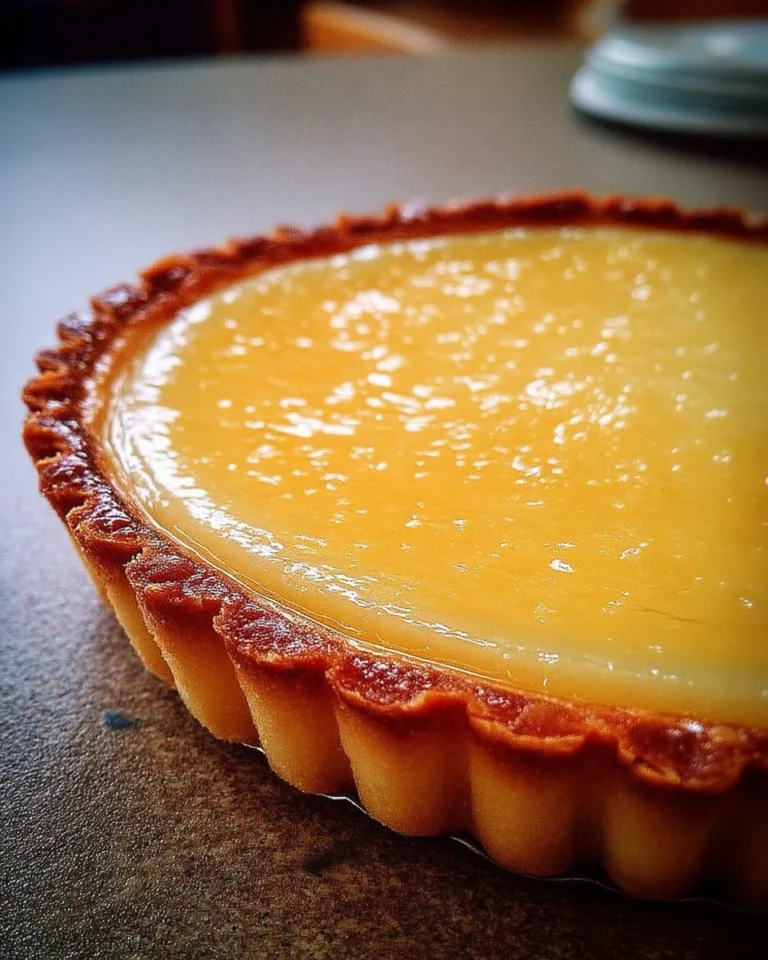 Recette de tarte à la crème maison avec une garniture riche et onctueuse