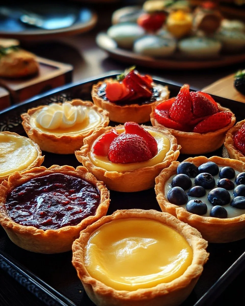 Assortiment de Tartelettes Maison Variées délicieusement garnies