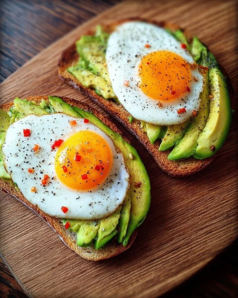 Tartine à l'avocat et œuf au plat, un plat sain et savoureux