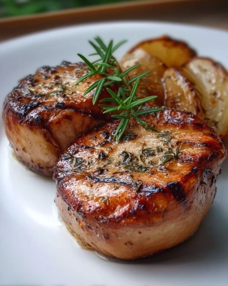Tournedos de poulet délicieusement préparés avec des ingrédients frais