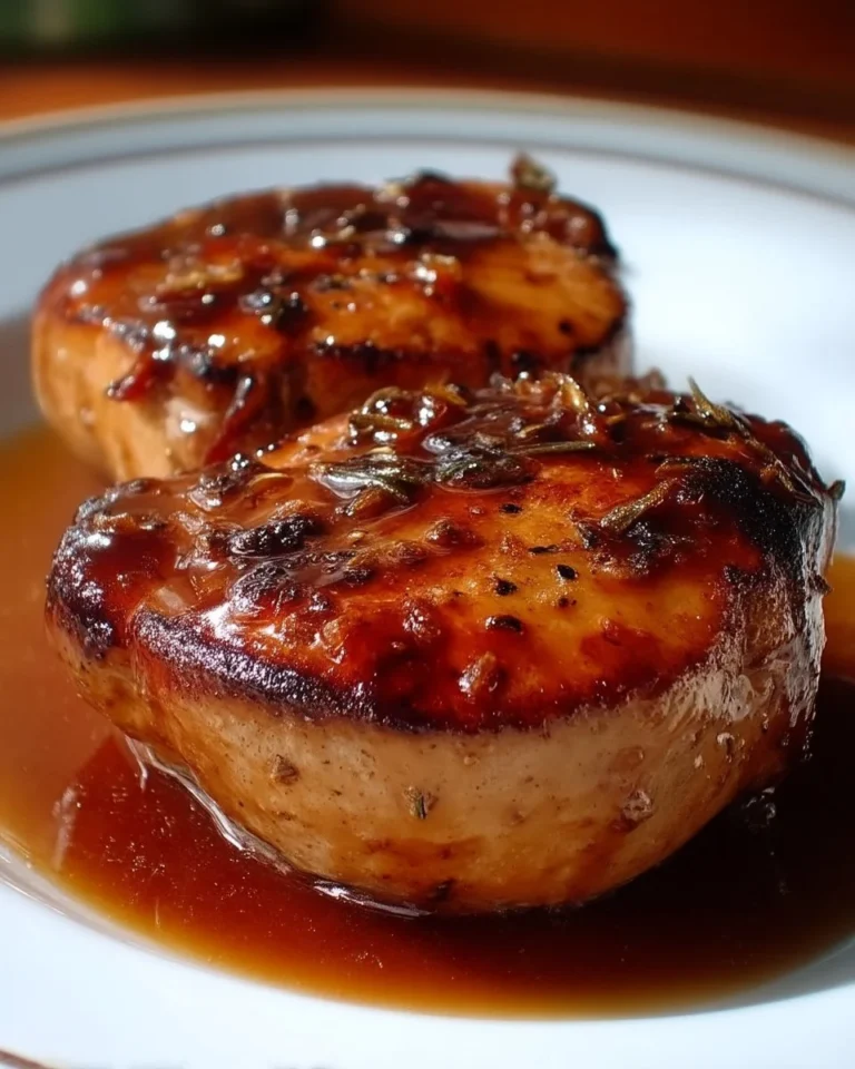Tournedos de poulet à l'érable, plat gourmet succulent et savoureux
