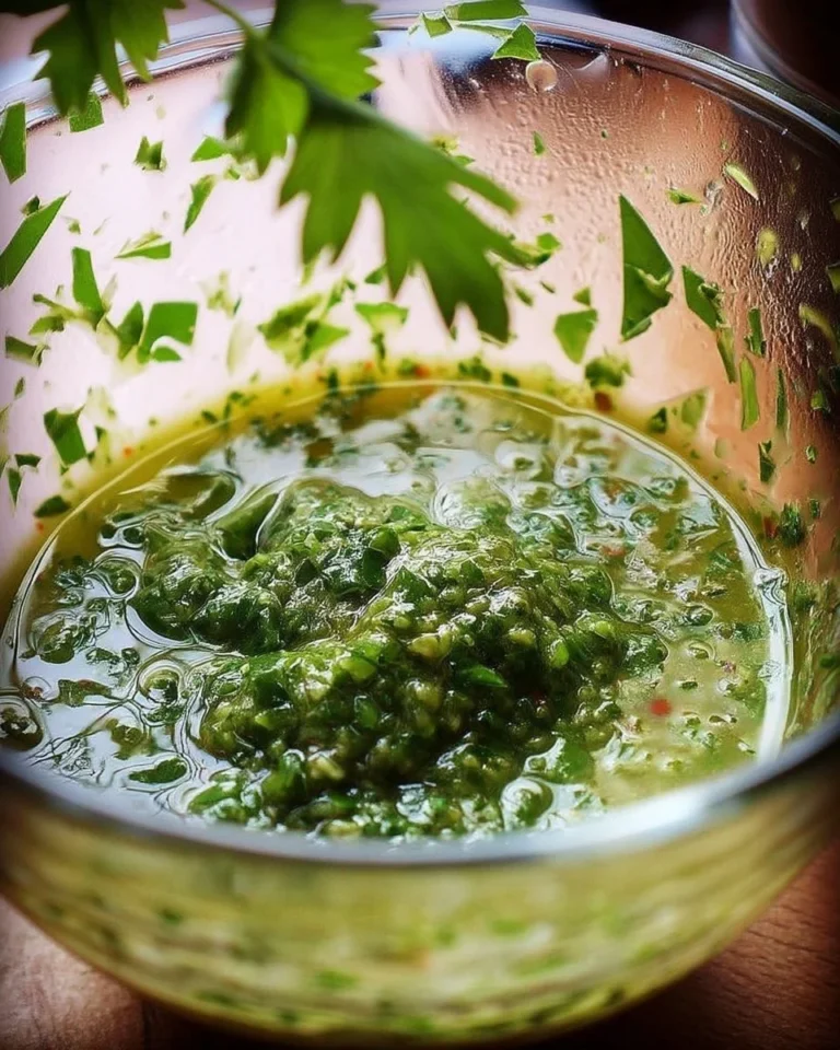 Vinaigrette verte crémeuse aux herbes pour salades fraîches