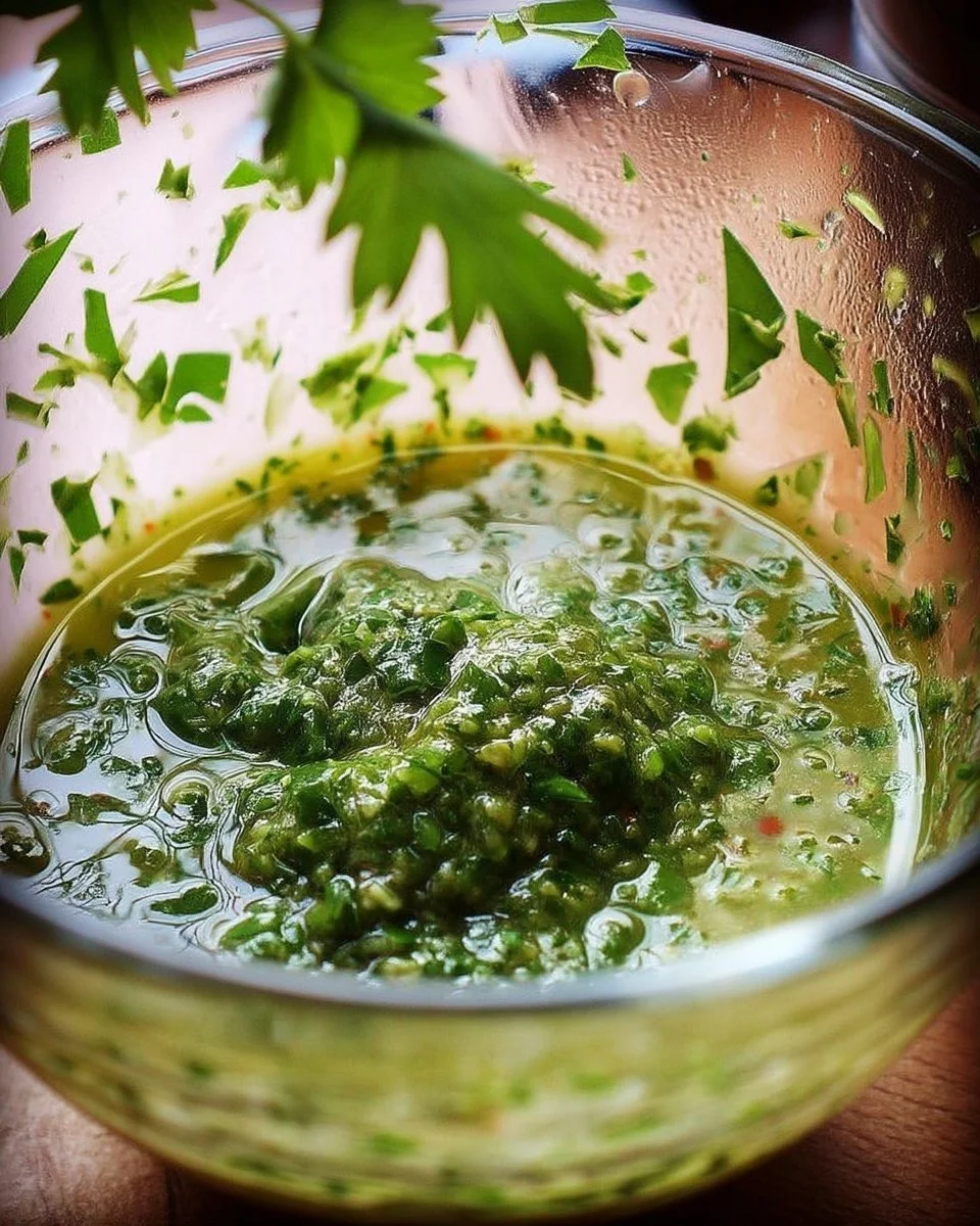Vinaigrette verte crémeuse aux herbes pour salades fraîches