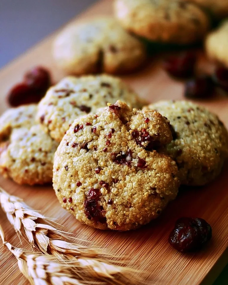 Biscuits au quinoa, canneberges et orange, sains et savoureux au four