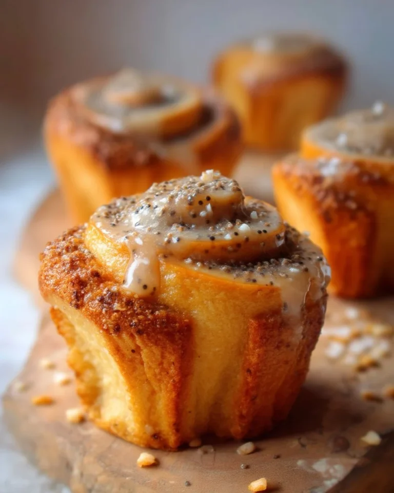 Brioches à la cannelle et au pavot, moelleuses et savoureuses, idéales pour le goûter