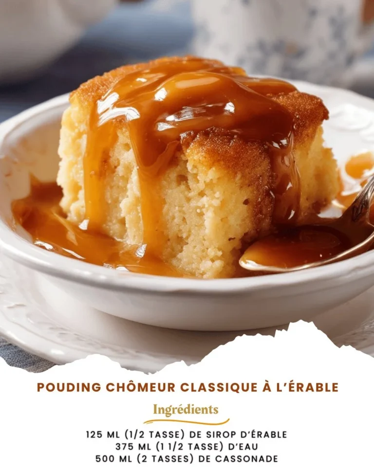 Recette classique de pudding au sirop d'érable pour les chômeurs