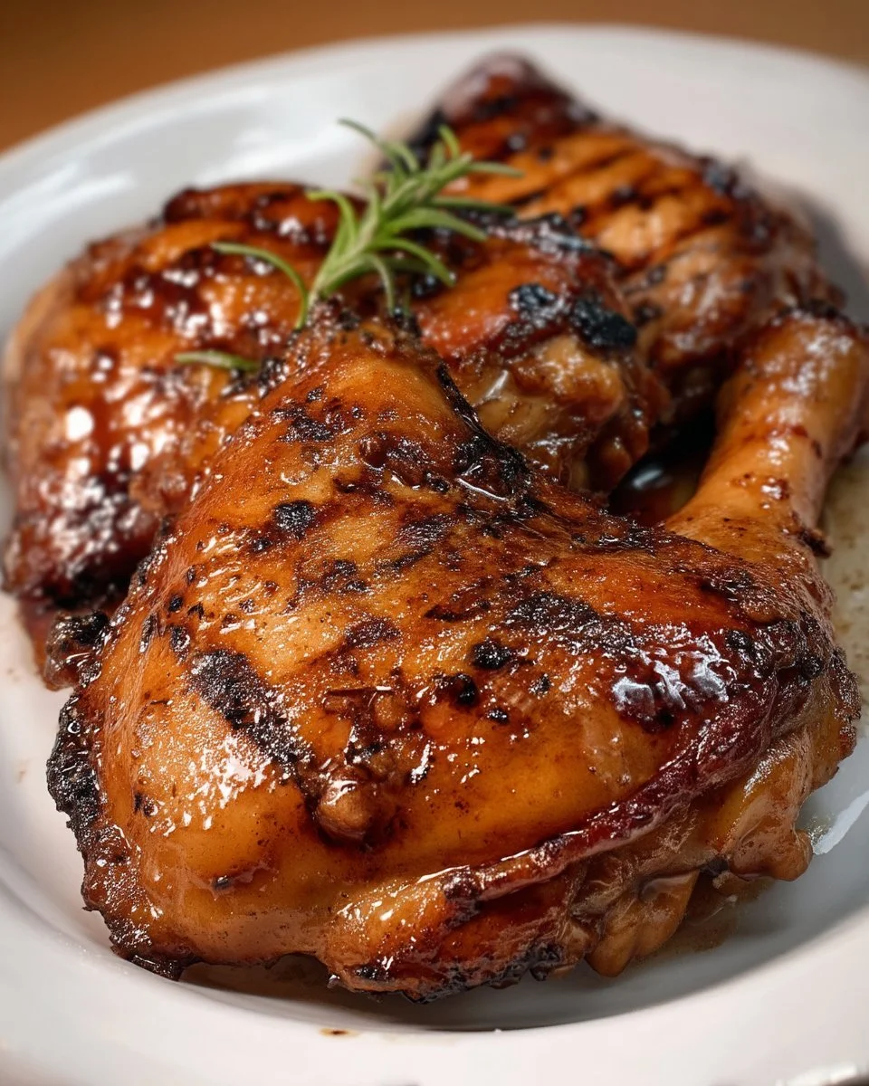 Cuisses de poulet au miel et balsamique, plat savoureux et gourmand