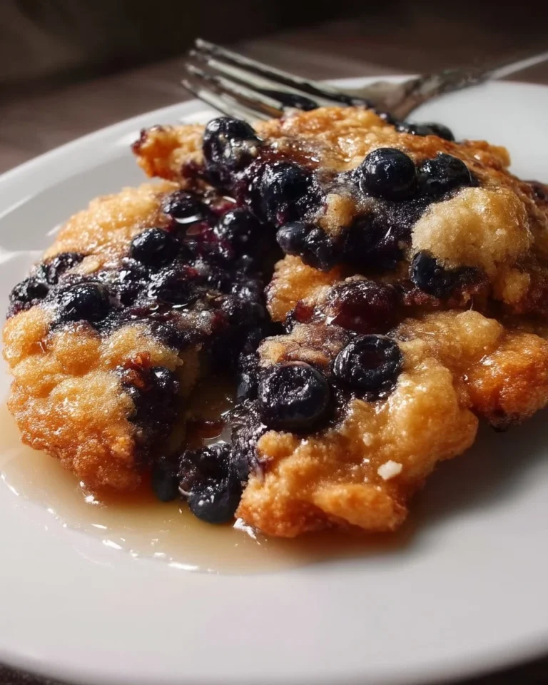 Farandoles aux bleuets et sirop d'érable, un dessert savoureux et gourmand.