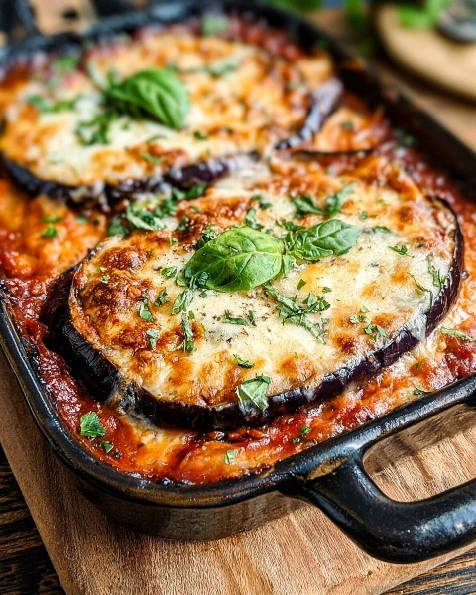 Gratin d’aubergines façon parmigiana, plat savoureux et réconfortant