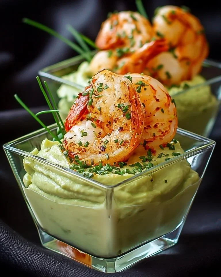 Mini-verrines de mousse d’avocat avec crevettes, une entrée élégante pour vos repas
