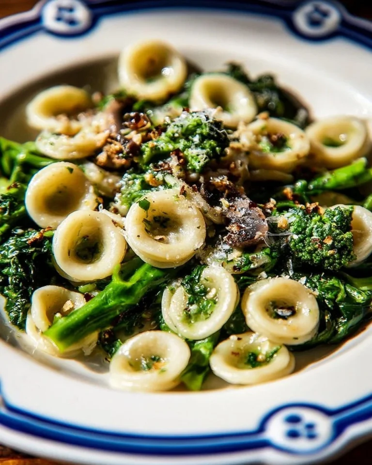Orecchiette aux cime di rapa, un plat typique de la cuisine italienne