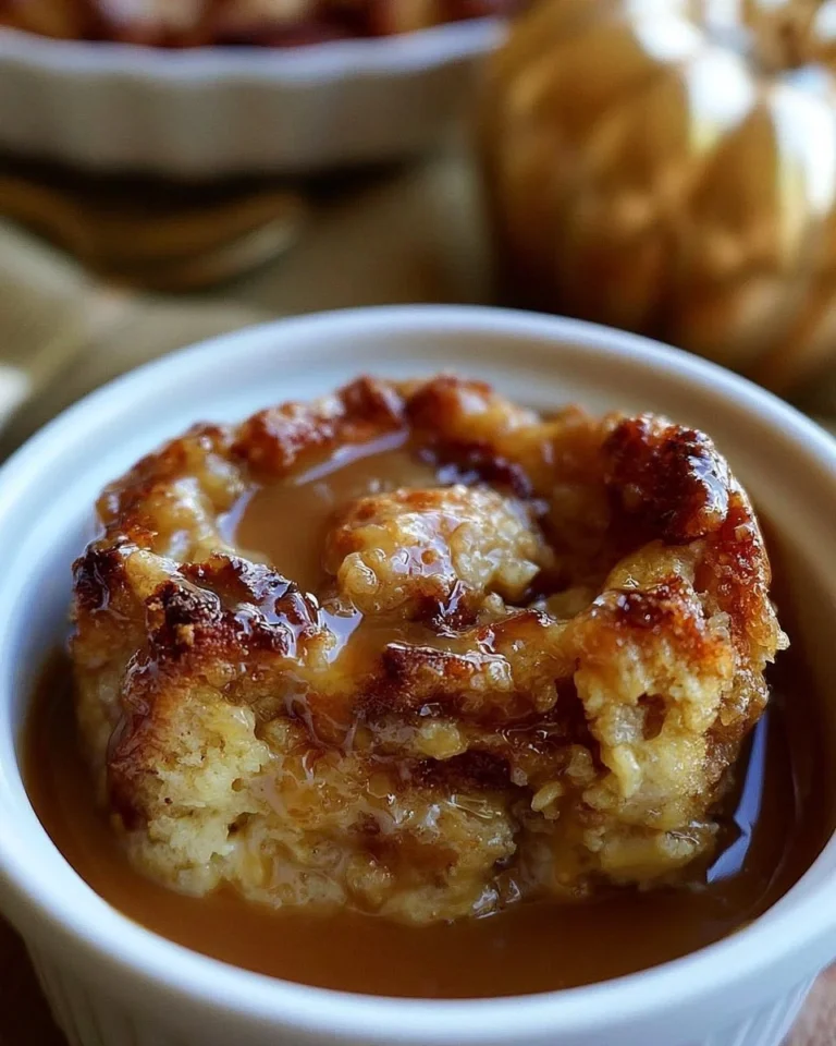 Pouding au Pain aux Dattes, Poire et Caramel Vanillé, un délicieux dessert réconfortant