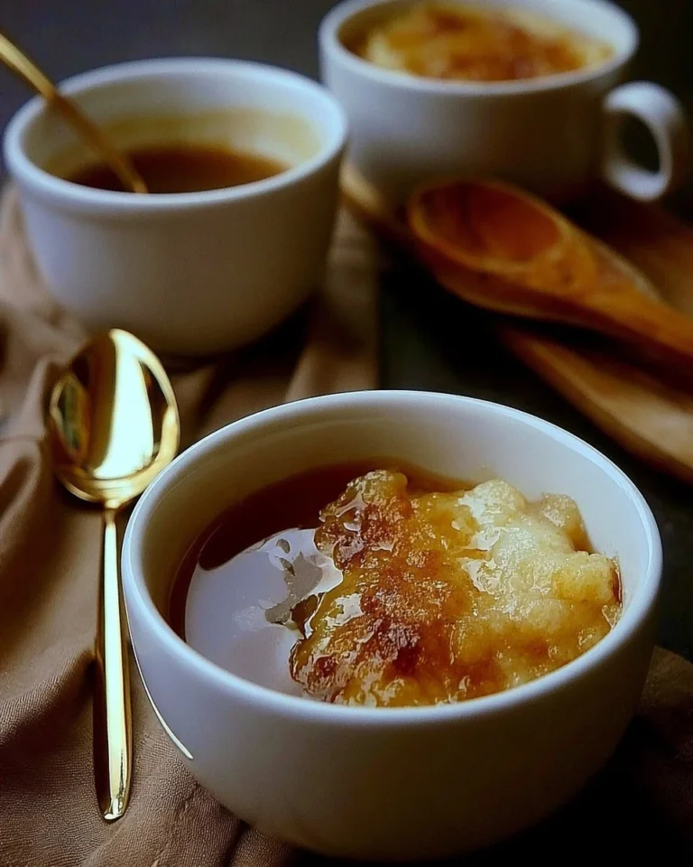 Pouding Chômeur à l'Érable servi dans une tasse, dessert traditionnel canadien