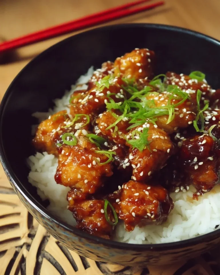Recette de Poulet du Général Tao préparé à l'Air fryer
