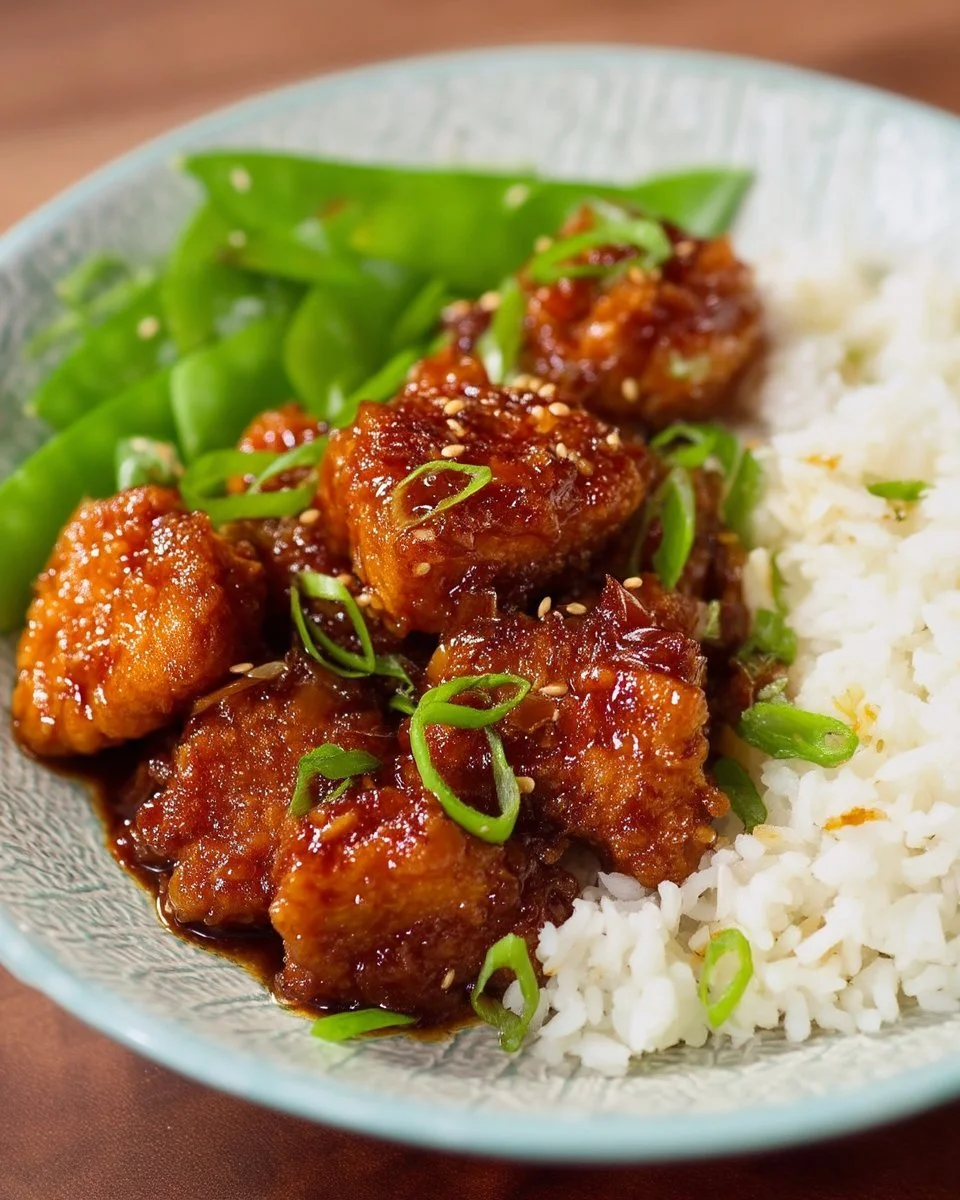 Poulet Général Tao à l'érable, un plat savoureux et épicé