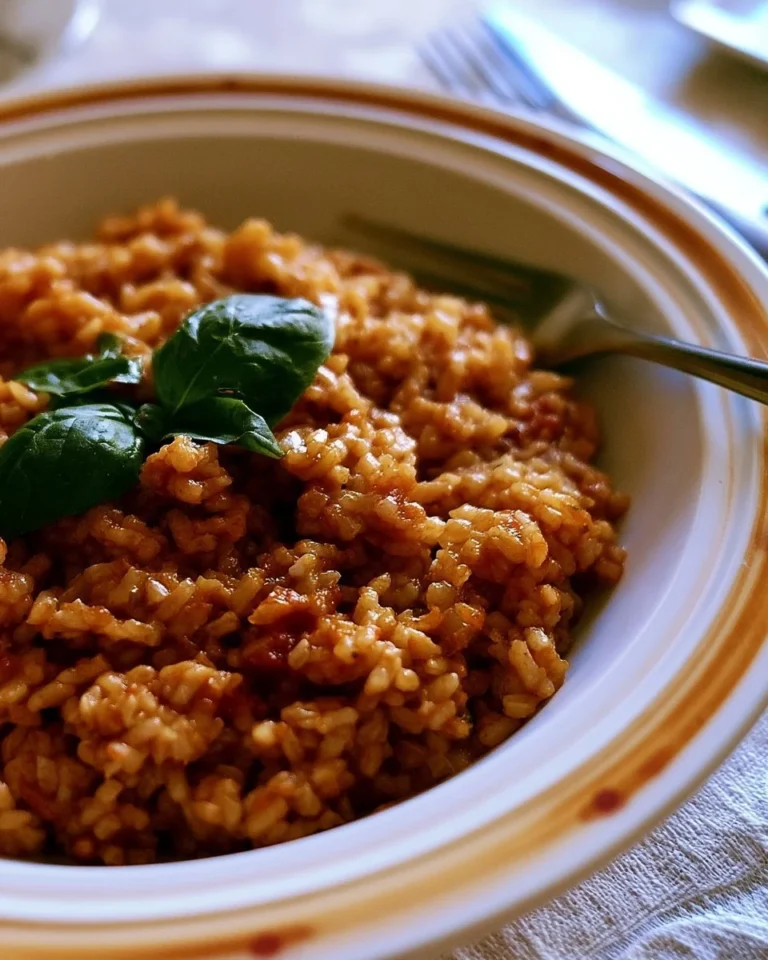 Plat appétissant de riz à l'italienne avec légumes et épices