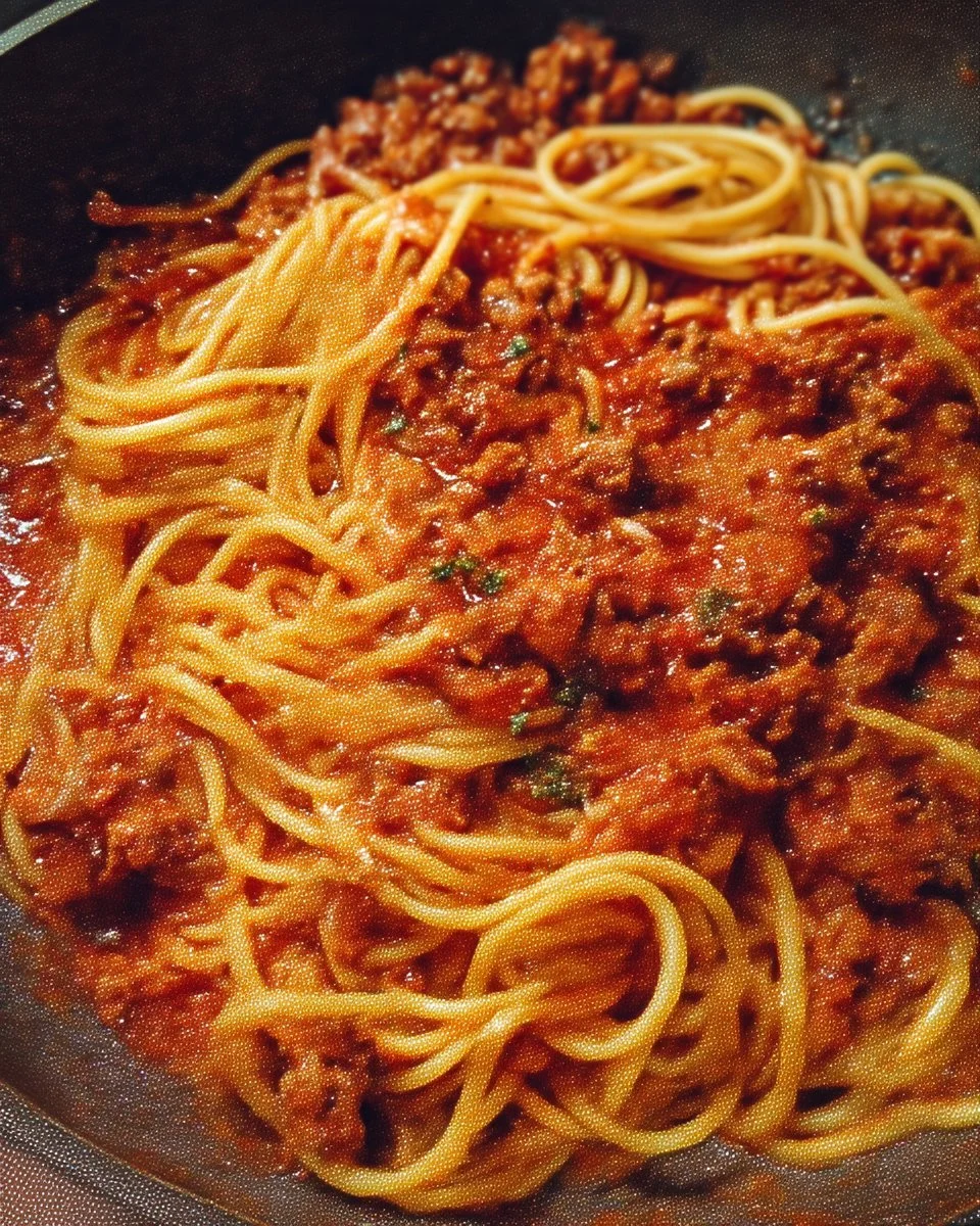 Recette de sauce bolognaise express pour accompagner des spaghettis