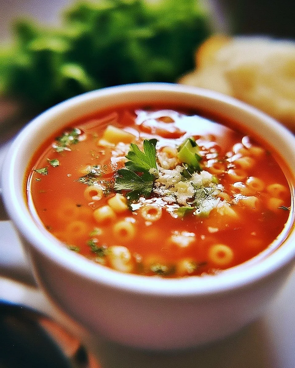 Soupe aux Coquillettes de Mon Enfance servie dans un bol traditionnel
