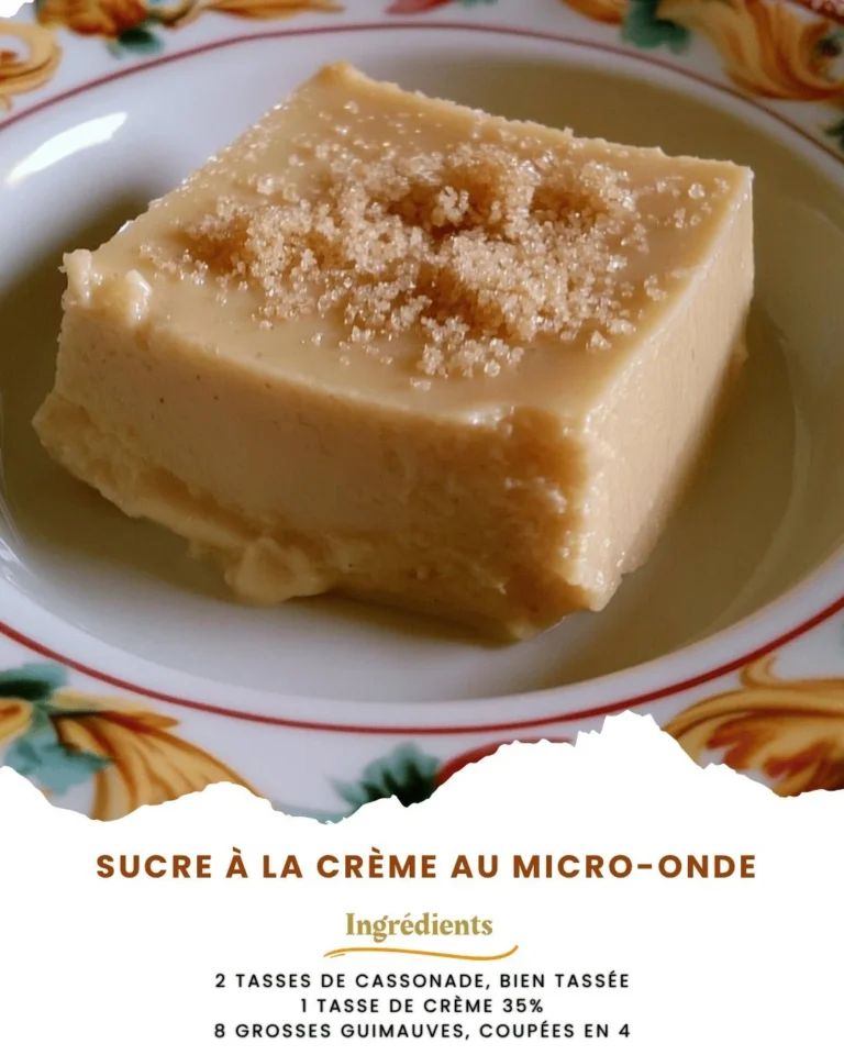 Sucre à la crème au micro-ondes, un dessert crémeux et délicieux