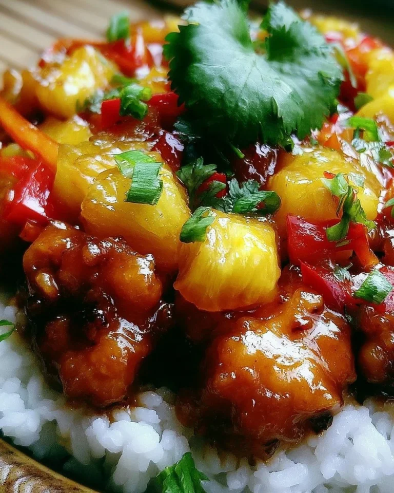 Recette de Poulet Hawaïen savoureuse avec ingrédients tropicaux