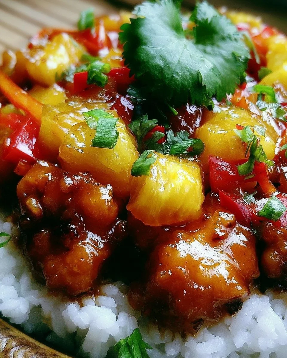 Recette de Poulet Hawaïen savoureuse avec ingrédients tropicaux
