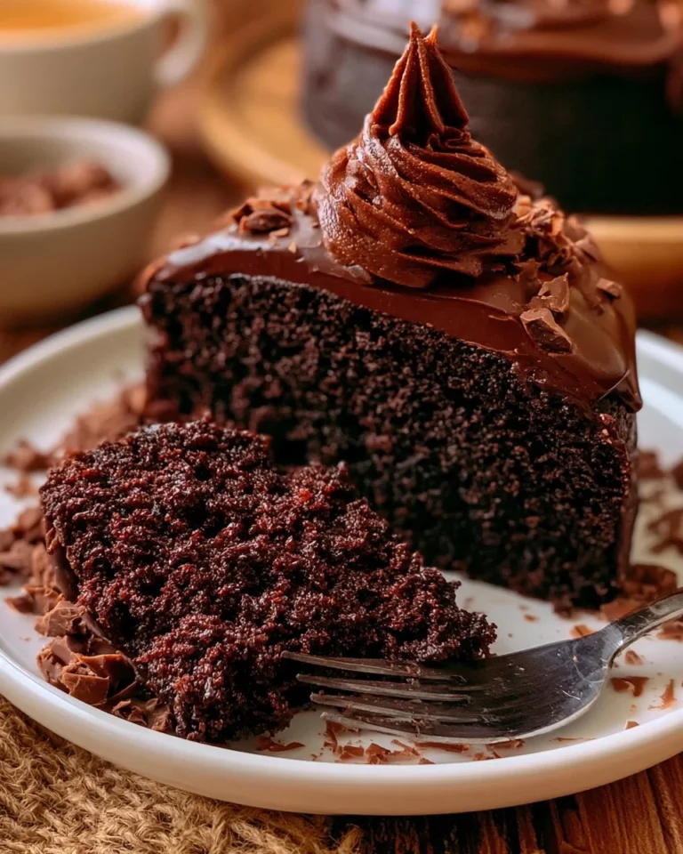 Gâteau au chocolat moelleux des 7 cuillères prêt à être dégusté