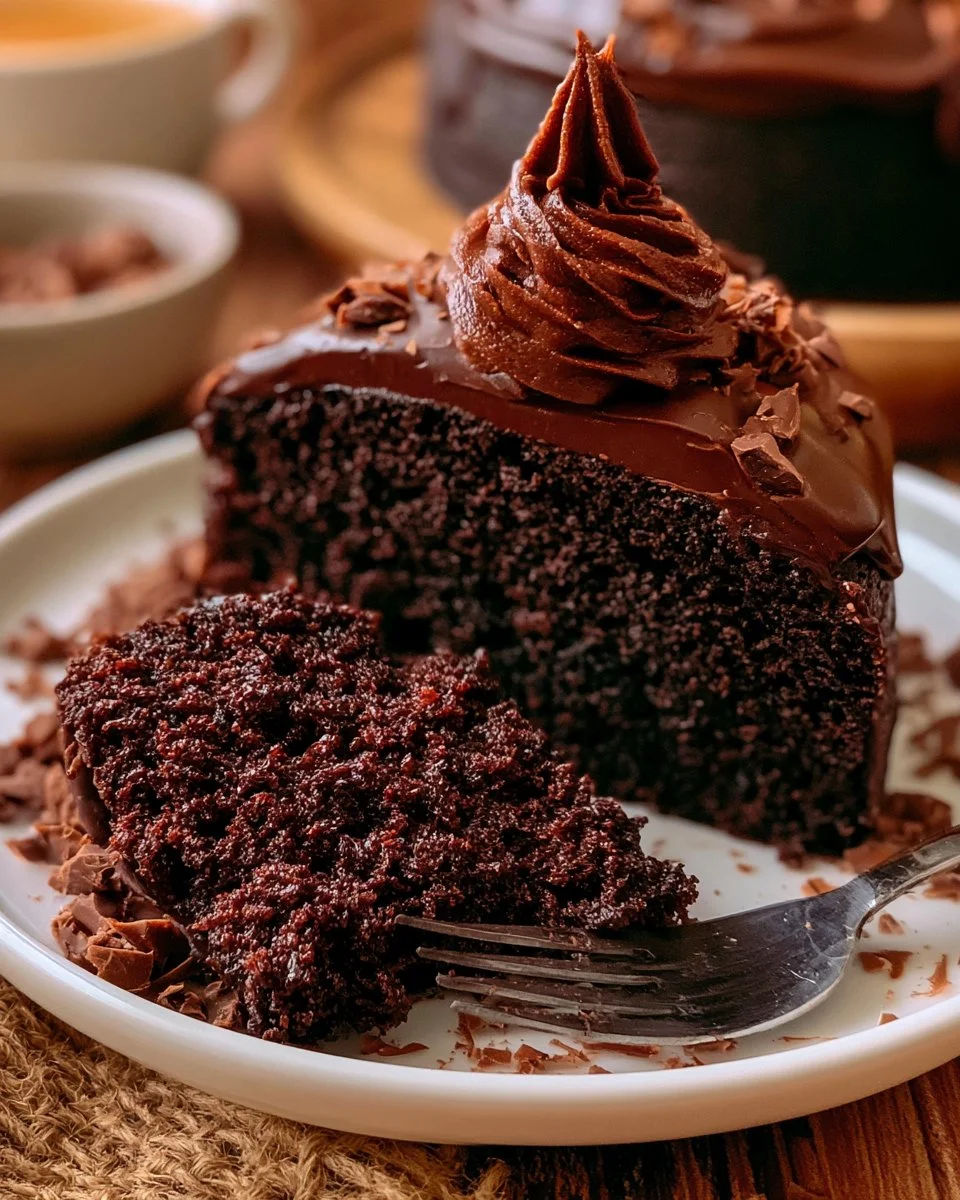 Gâteau au chocolat moelleux des 7 cuillères prêt à être dégusté